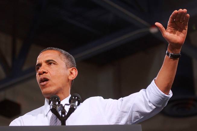 President Obama Speaks at Cashman Center
